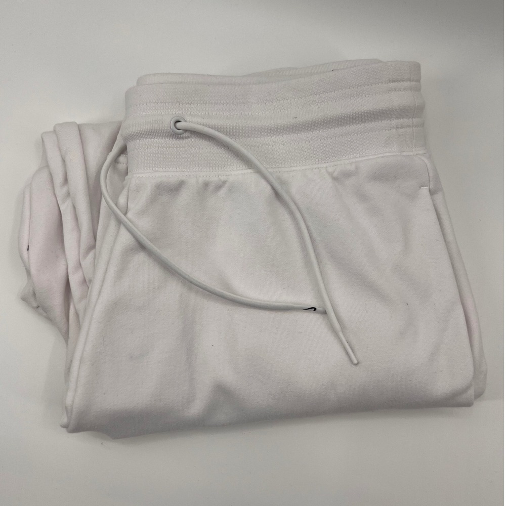 Nike Dri Fit Womens Training High Rise 7/8 Length Jogger Pants Light White L